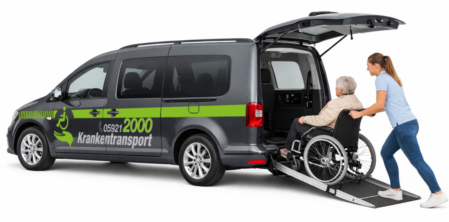 Modernes Krankentransport Fahrzeug in Nordhorn